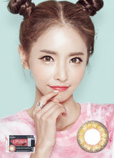 LENS ME Eyeblanc Lip Stick 棕色月拋隱形眼鏡(2片)